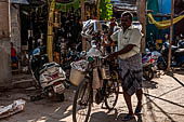 While waiting to enter inside the Nataraja temple of Chidambaram. 